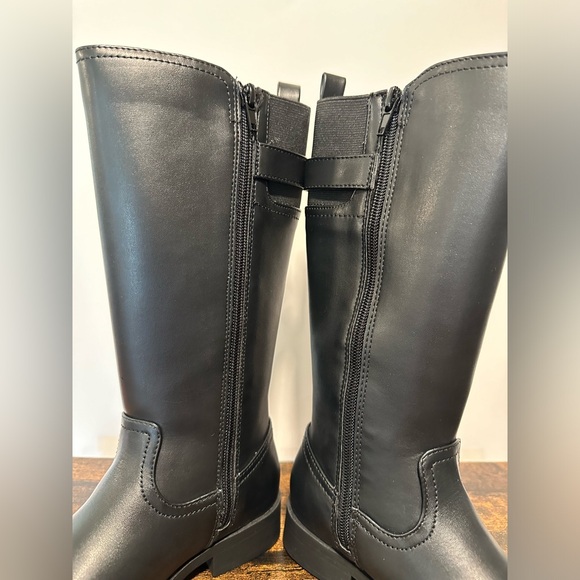I.N.C. Toddler/Little Girls McKenzie Black Riding Boots NWT Various Sizes - Picture 3 of 8